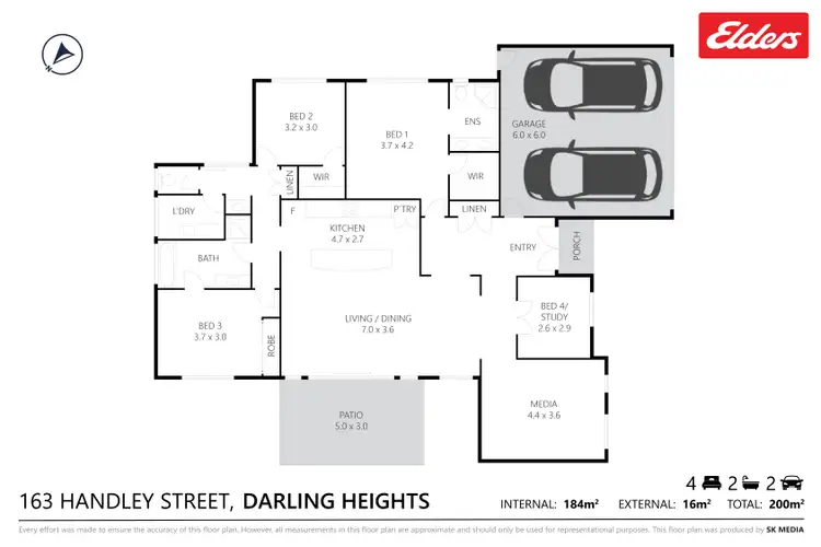 Floorplan of Homely house listing, 163 Handley Street, Darling Heights QLD 4350