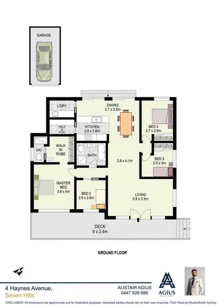 Floorplan of Homely house listing, 4 Haynes Avenue, Seven Hills NSW 2147
