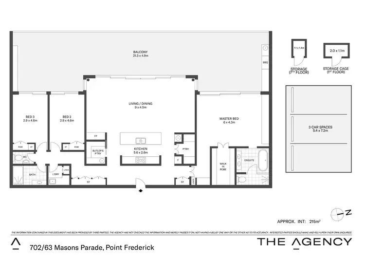 Floorplan of Homely apartment listing, 702/63 Masons Parade, Point Frederick NSW 2250