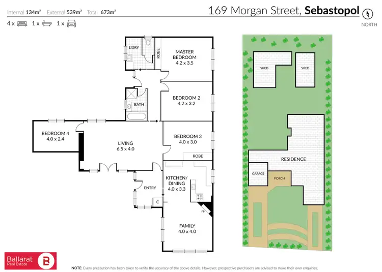 Floorplan of Homely house listing, 169 Morgan Street, Sebastopol VIC 3356