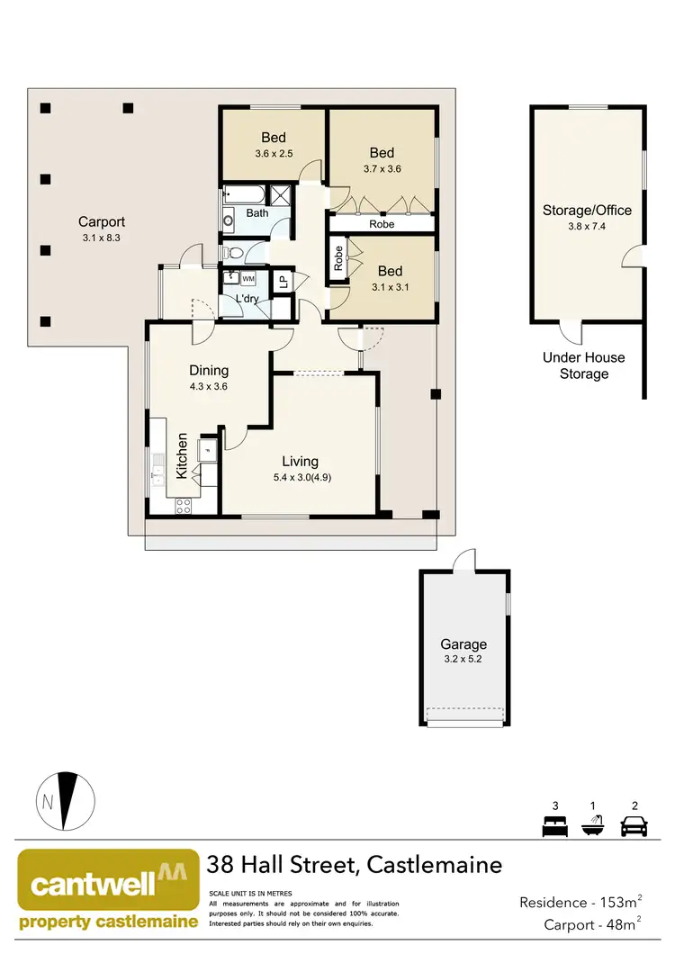 Floorplan of Homely house listing, 38 Hall Street, Castlemaine VIC 3450