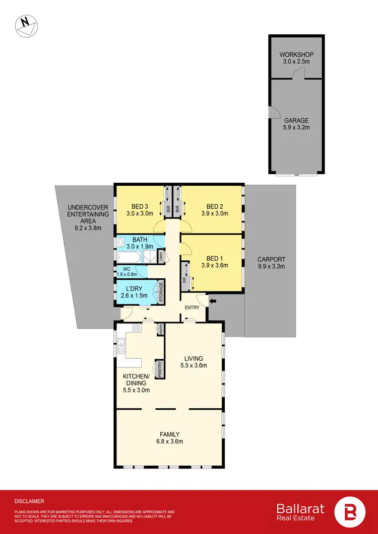 Floorplan of Homely house listing, 21 Yvonne Street, Wendouree VIC 3355