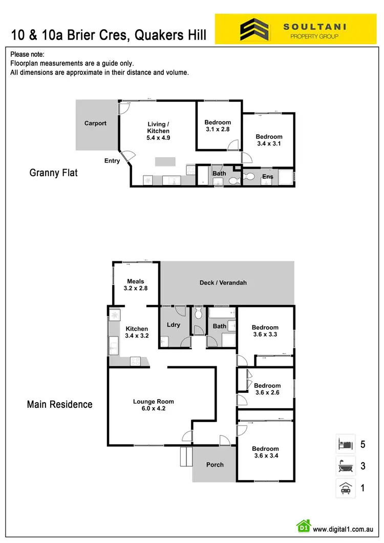 Floorplan of Homely house listing, 10 & 10A Brier Crescent, Quakers Hill NSW 2763