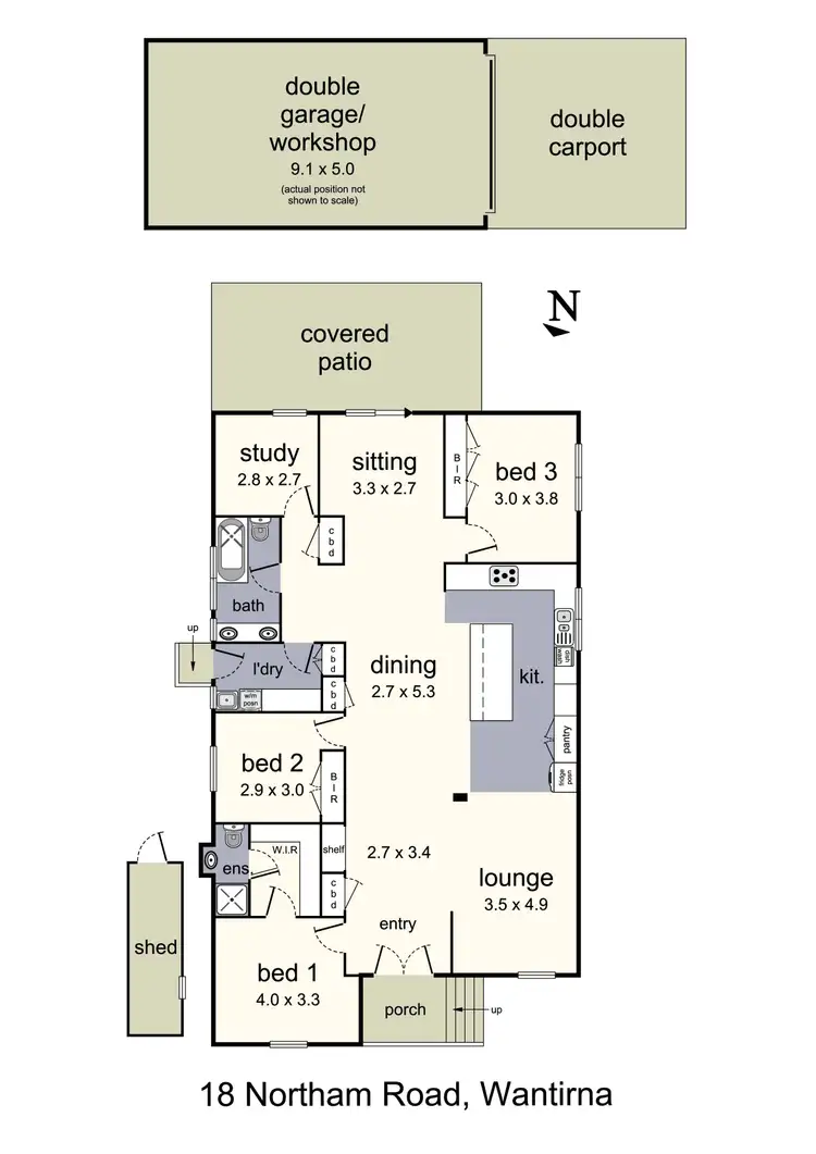 Floorplan of Homely house listing, 18 Northam Road, Wantirna VIC 3152