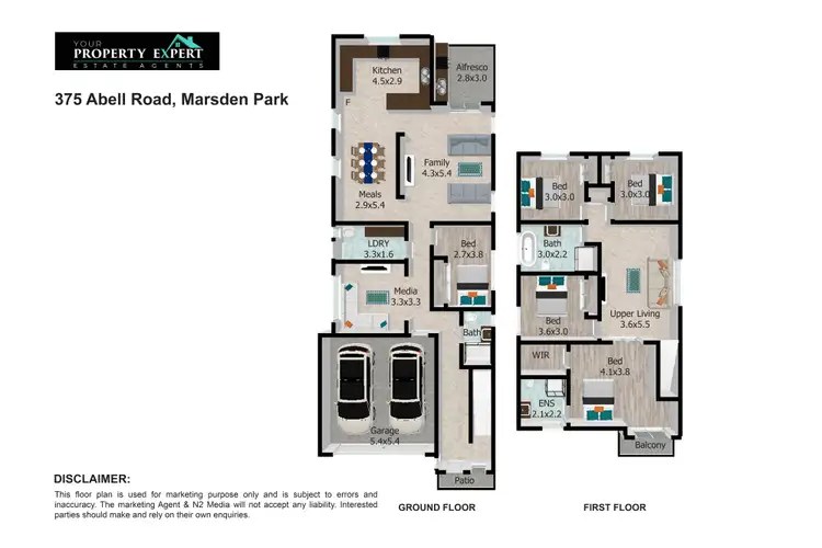 Floorplan of Homely house listing, 375 Abell Road, Marsden Park NSW 2765