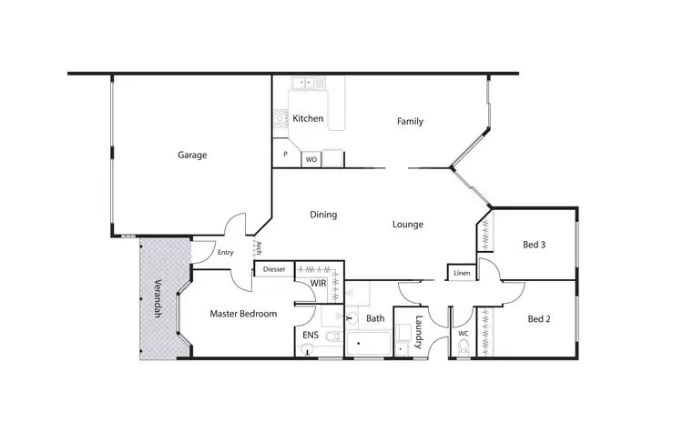 Floorplan of Homely townhouse listing, 1/6 Watts Street, Greenway ACT 2900