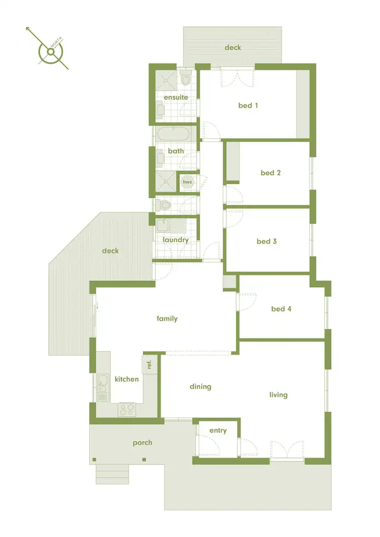 Floorplan of Homely house listing, 4 McDermott Street, Kambah ACT 2902