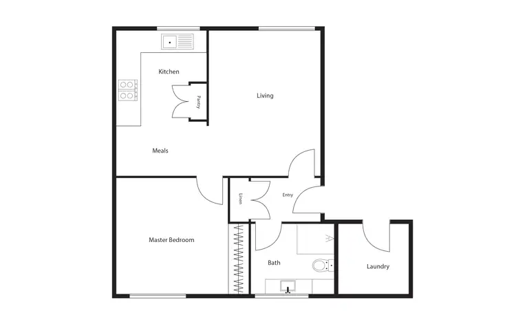 Floorplan of Homely unit listing, 2/16 Walsh Place, Curtin ACT 2605