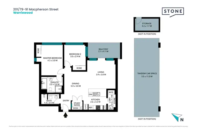 Floorplan of Homely apartment listing, 201/79-91 Macpherson Street, Warriewood NSW 2102