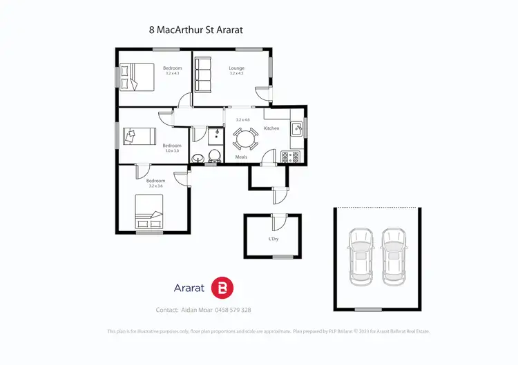 Floorplan of Homely house listing, 8 McArthur Street, Ararat VIC 3377