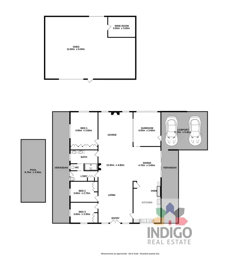Floorplan of Homely house listing, 1305 Beechworth-Wodonga Road, Wooragee VIC 3747