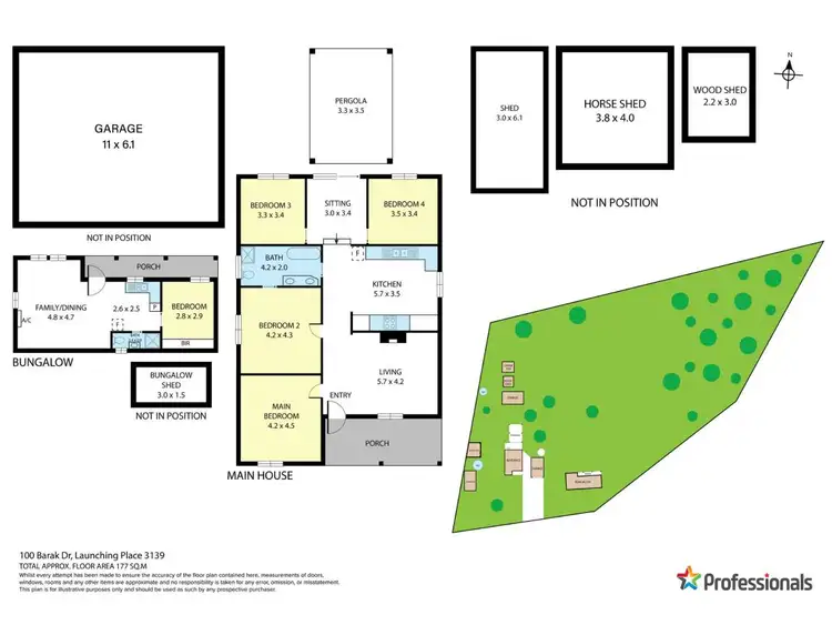 Floorplan of Homely house listing, 100 Barak Drive, Launching Place VIC 3139