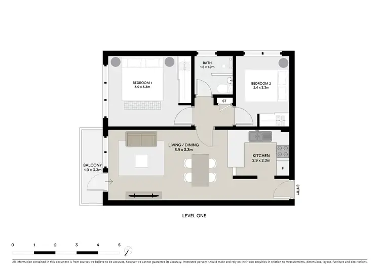 Floorplan of Homely apartment listing, 6/13 Ocean Street, Kogarah NSW 2217