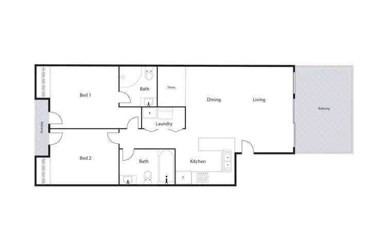 Floorplan of Homely unit listing, 15/93 Burrinjuck Crescent, Duffy ACT 2611