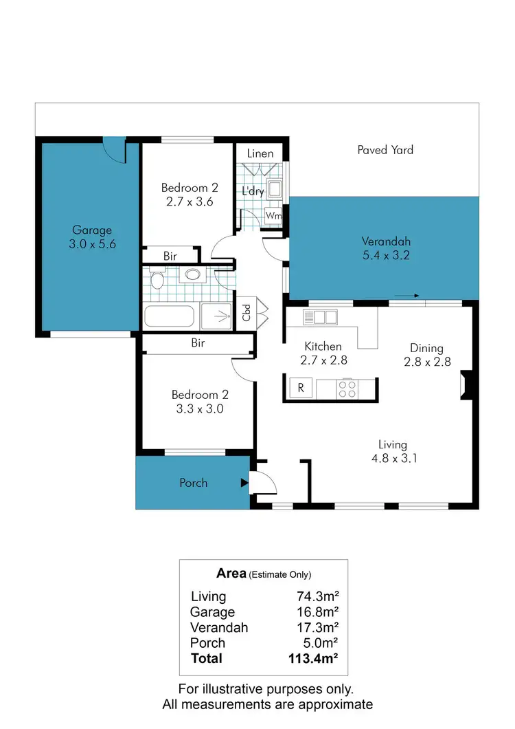 Floorplan of Homely unit listing, 2/21 Carlisle Street, Camden Park SA 5038