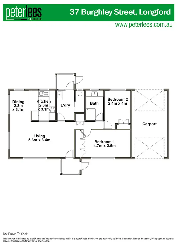 Floorplan of Homely house listing, 37 Burghley Street, Longford TAS 7301