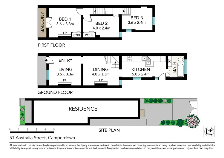 Floorplan of Homely terrace listing, 51 Australia Street, Camperdown NSW 2050
