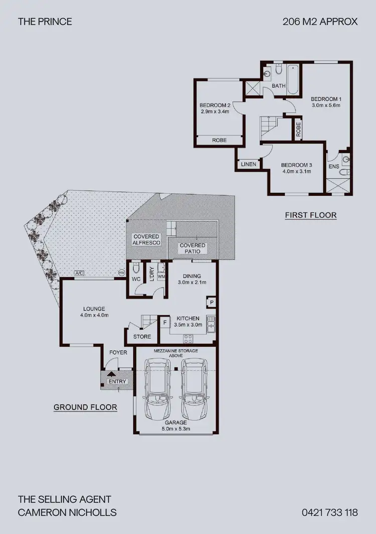Floorplan of Homely townhouse listing, 9/18-20 Prince Street, Oatlands NSW 2117