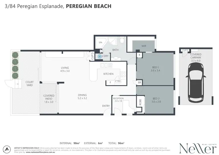 Floorplan of Homely unit listing, 3/84 Peregian Esplanade, Peregian Beach QLD 4573