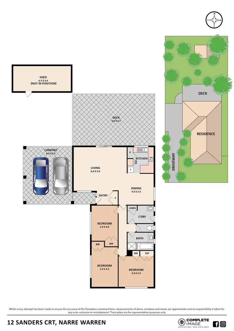 Floorplan of Homely house listing, 12 Sanders Court, Narre Warren VIC 3805