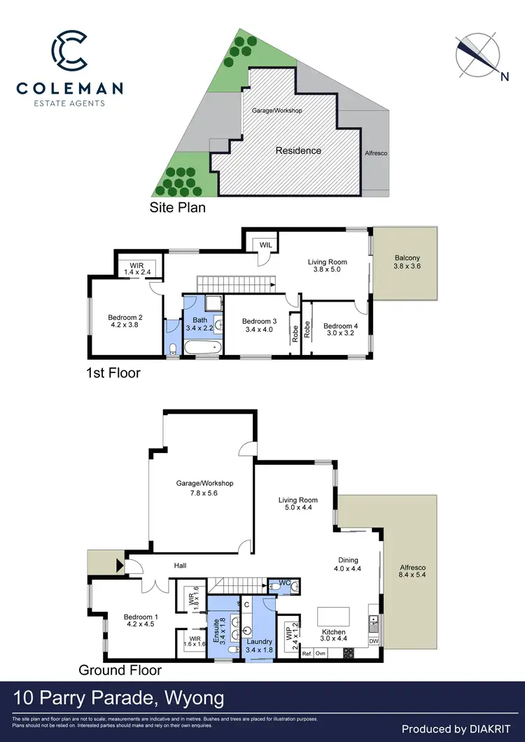 Floorplan of Homely house listing, 10 Parry Parade, Wyong NSW 2259