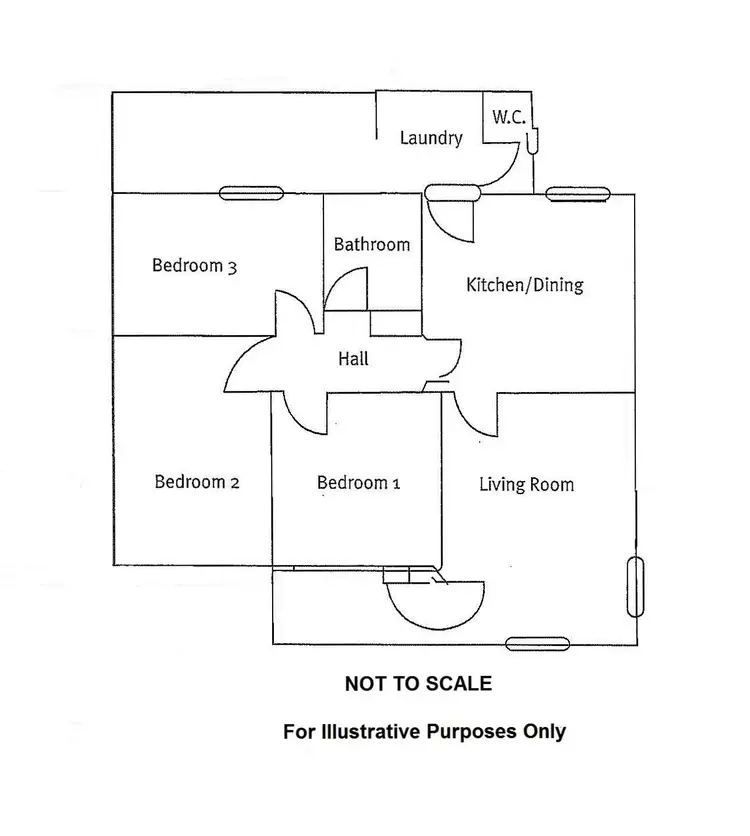 Floorplan of Homely semi-detached listing, 36 Pickhaver Street, Whyalla Stuart SA 5608