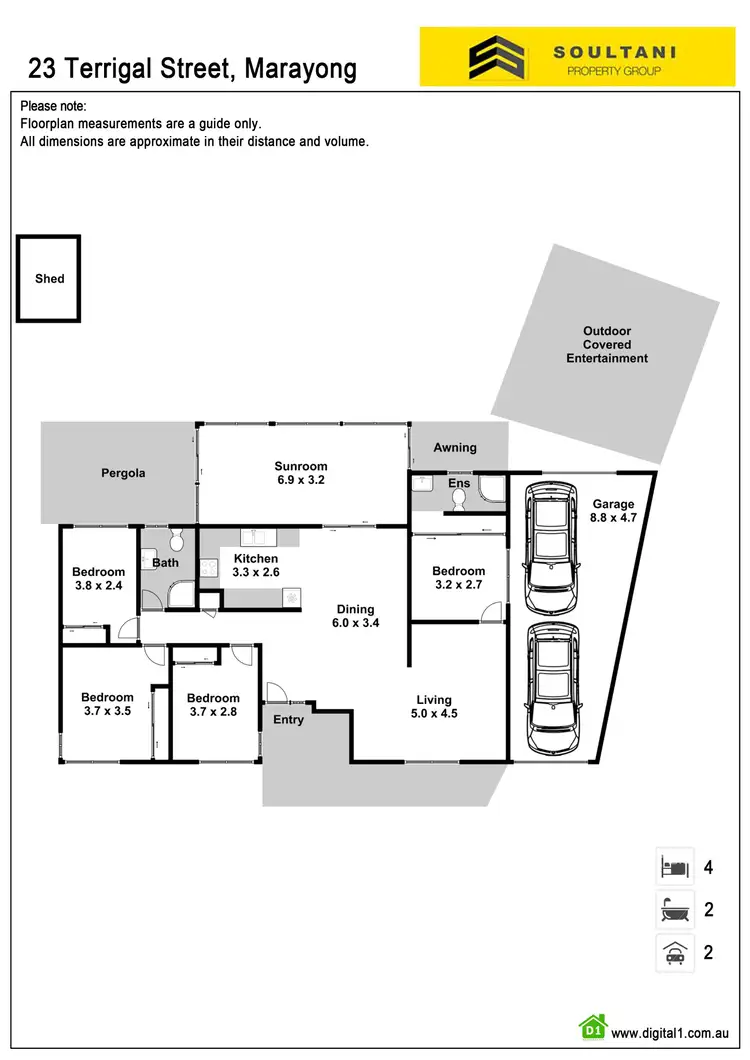 Floorplan of Homely house listing, 23 Terrigal Street, Marayong NSW 2148
