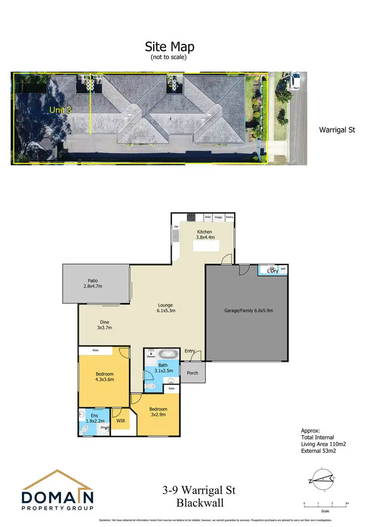 Floorplan of Homely villa listing, 3/9 Warrigal Street, Blackwall NSW 2256