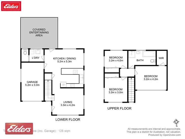 Floorplan of Homely townhouse listing, 3/132 Roslyn Avenue, Blackmans Bay TAS 7052