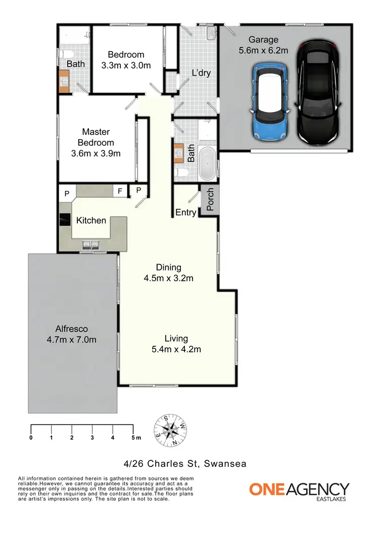 Floorplan of Homely villa listing, 4/26 Charles Street, Swansea NSW 2281