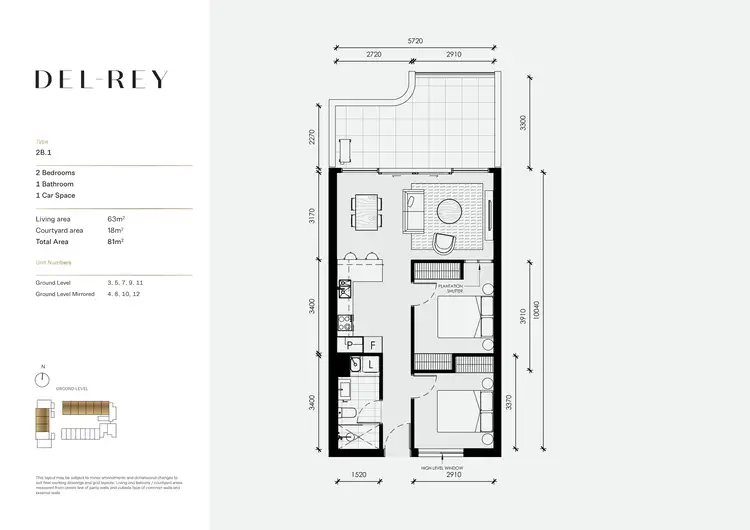 Floorplan of Homely apartment listing, 9/43 Arthur Blakeley Way, Coombs ACT 2611