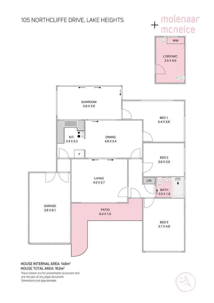 Floorplan of Homely house listing, 105 Northcliffe Drive, Lake Heights NSW 2502