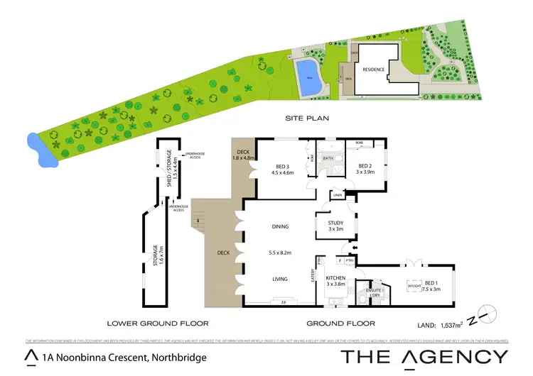 Floorplan of Homely house listing, 1A Noonbinna Crescent, Northbridge NSW 2063