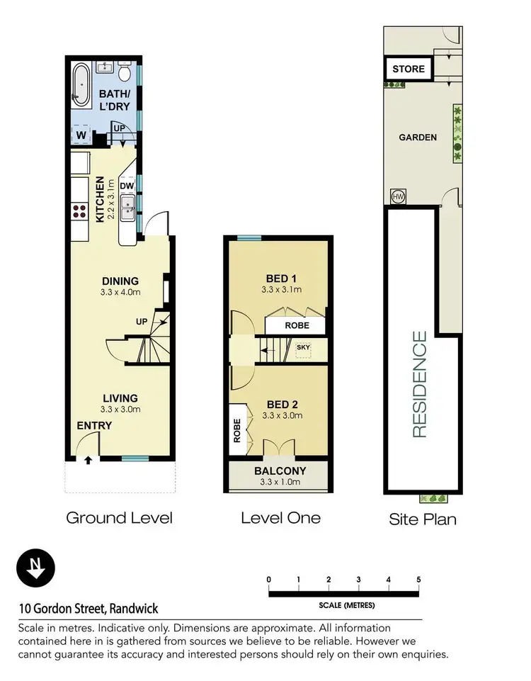 Floorplan of Homely terrace listing, 10 Gordon Street, Randwick NSW 2031