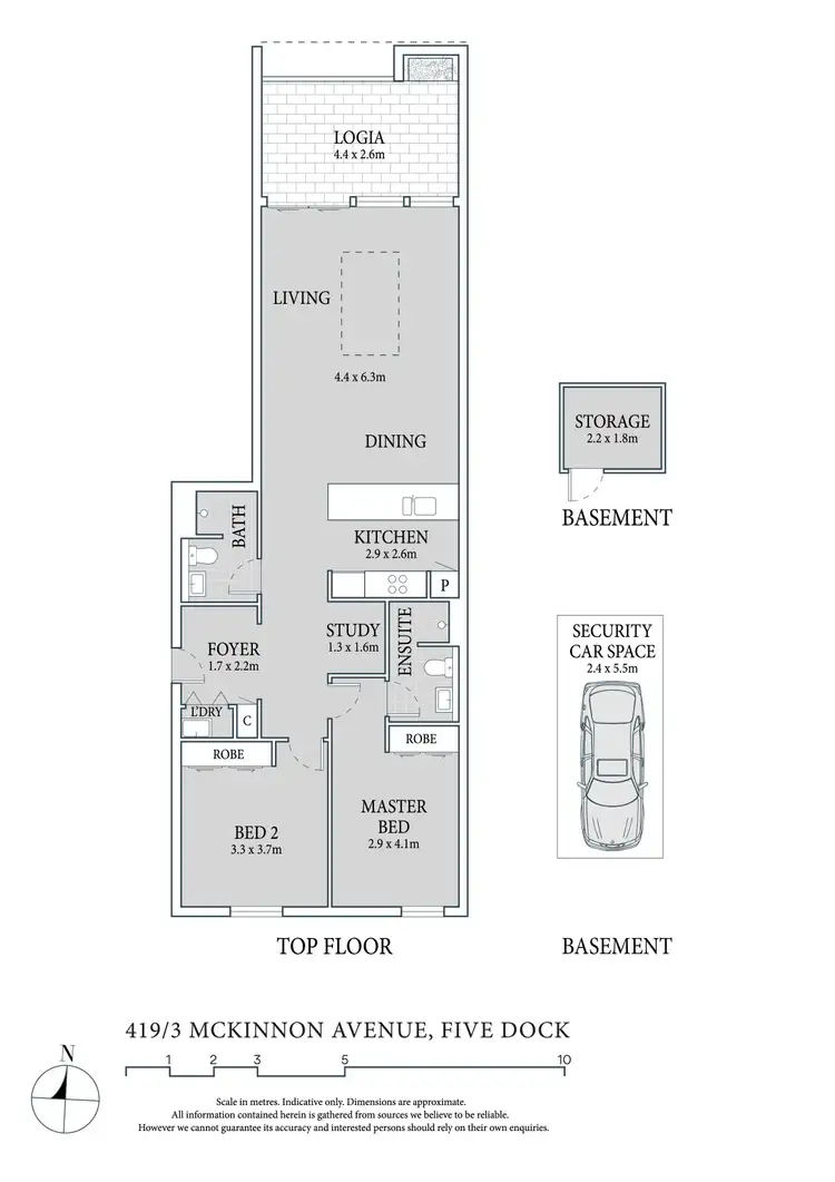 Floorplan of Homely apartment listing, 419/3 McKinnon Avenue, Five Dock NSW 2046