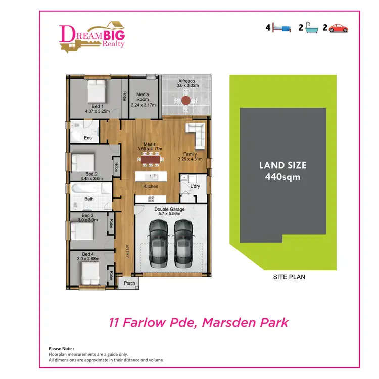 Floorplan of Homely house listing, 11 Farlow Parade, Marsden Park NSW 2765