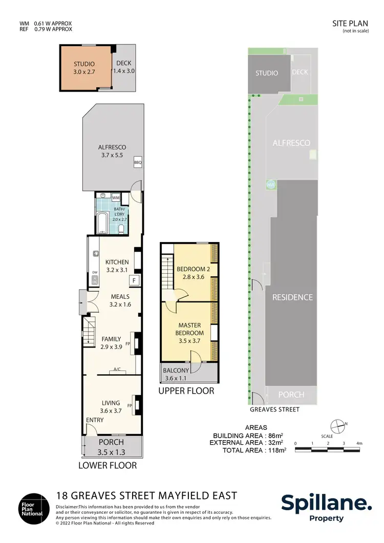Floorplan of Homely house listing, 18 Greaves Street, Mayfield East NSW 2304