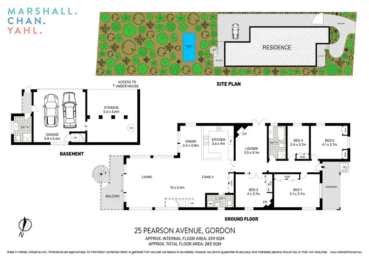 Floorplan of Homely house listing, 25 Pearson Avenue, Gordon NSW 2072