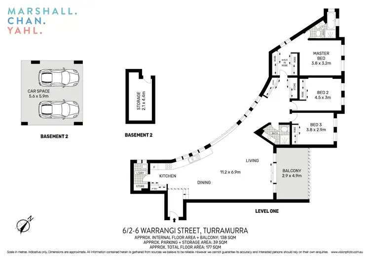 Floorplan of Homely apartment listing, 6/2-6 Warrangi Street, Turramurra NSW 2074