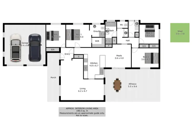 Floorplan of Homely house listing, 5 McCulloch Crescent, West Wodonga VIC 3690