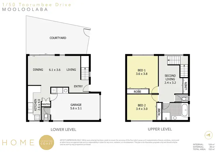 Floorplan of Homely unit listing, 1/50 Toorumbee Drive, Mooloolaba QLD 4557