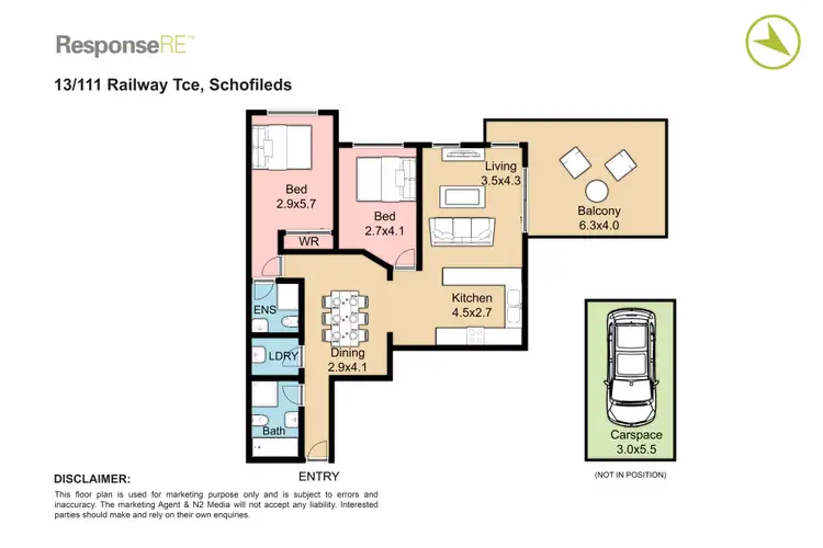 Floorplan of Homely unit listing, 13/111 Railway Terrace, Schofields NSW 2762
