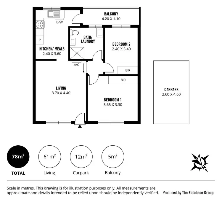 Floorplan of Homely unit listing, 41/127-129 Anzac Highway, Kurralta Park SA 5037