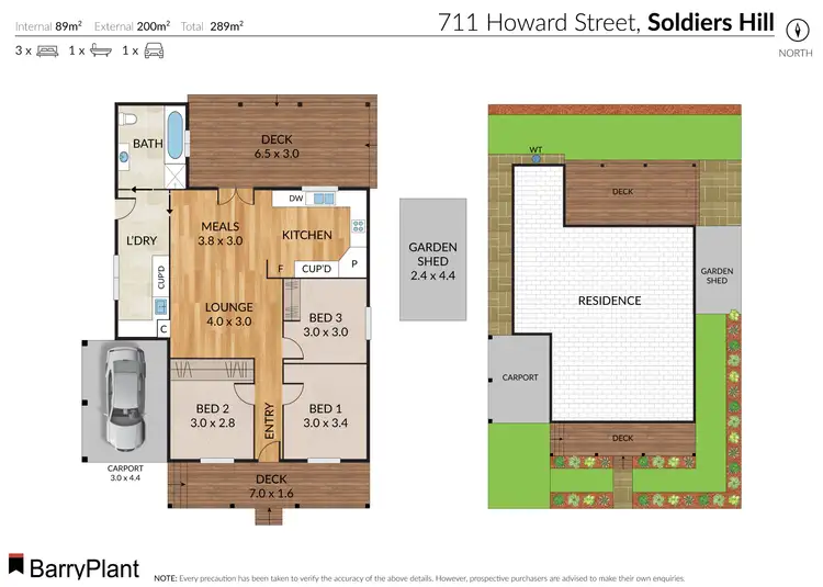 Floorplan of Homely house listing, 711 Howard Street, Soldiers Hill VIC 3350
