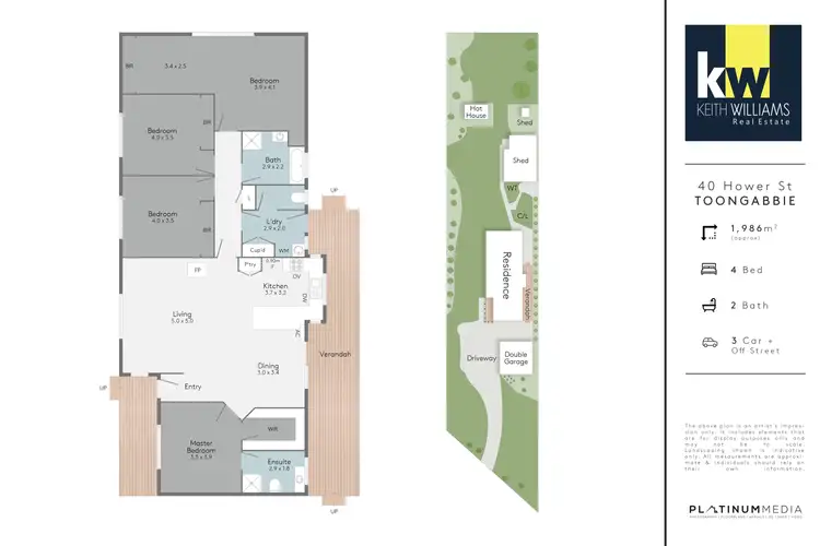 Floorplan of Homely house listing, 40 Hower Street, Toongabbie VIC 3856