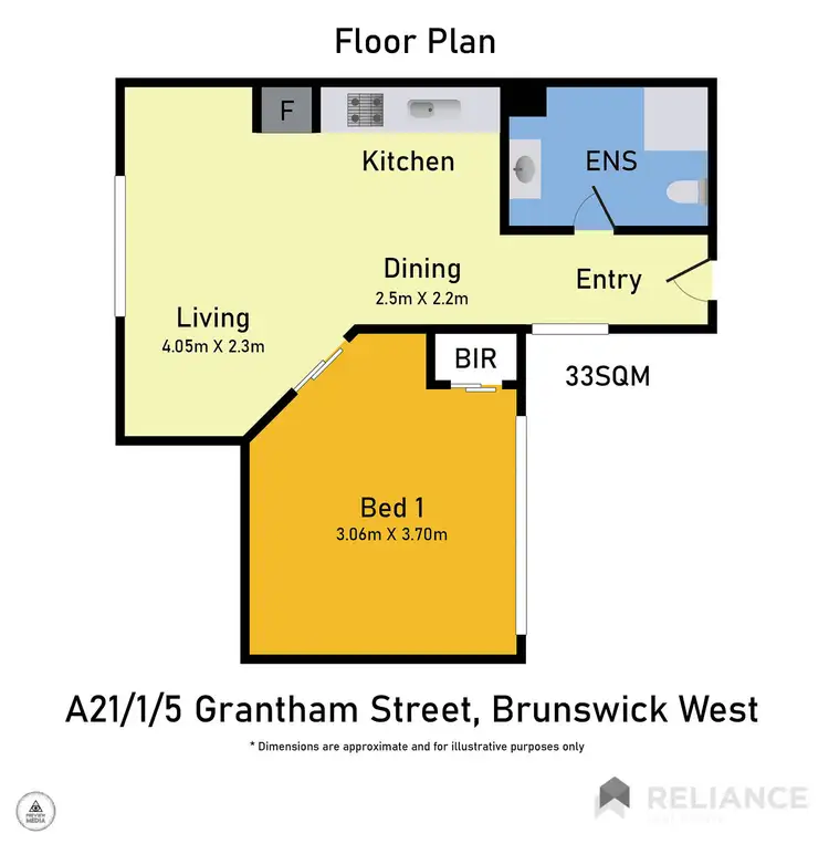 Floorplan of Homely unit listing, A21/1-5 Grantham Street, Brunswick West VIC 3055