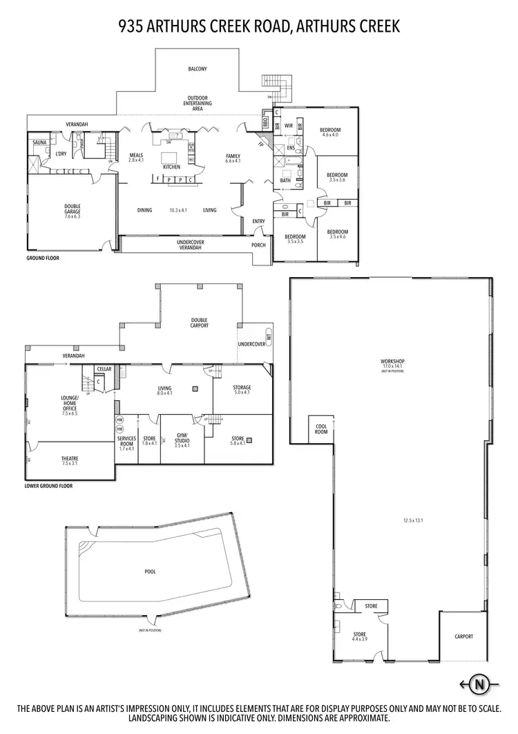 Floorplan of Homely house listing, 935 Arthurs Creek Road, Arthurs Creek VIC 3099