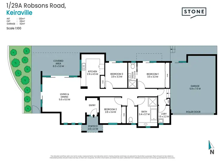 Floorplan of Homely villa listing, 1/29A Robsons Road, Keiraville NSW 2500