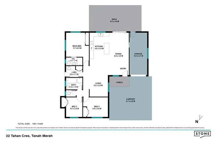 Floorplan of Homely house listing, 22 Tahan Crescent, Tanah Merah QLD 4128