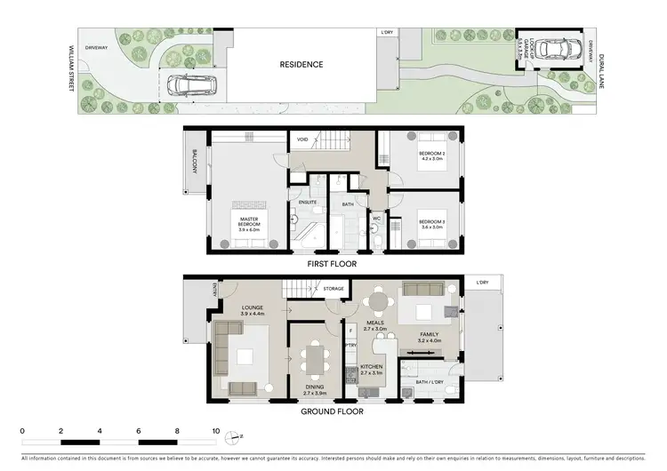 Floorplan of Homely semi-detached listing, 1/30 William Street, Hornsby NSW 2077